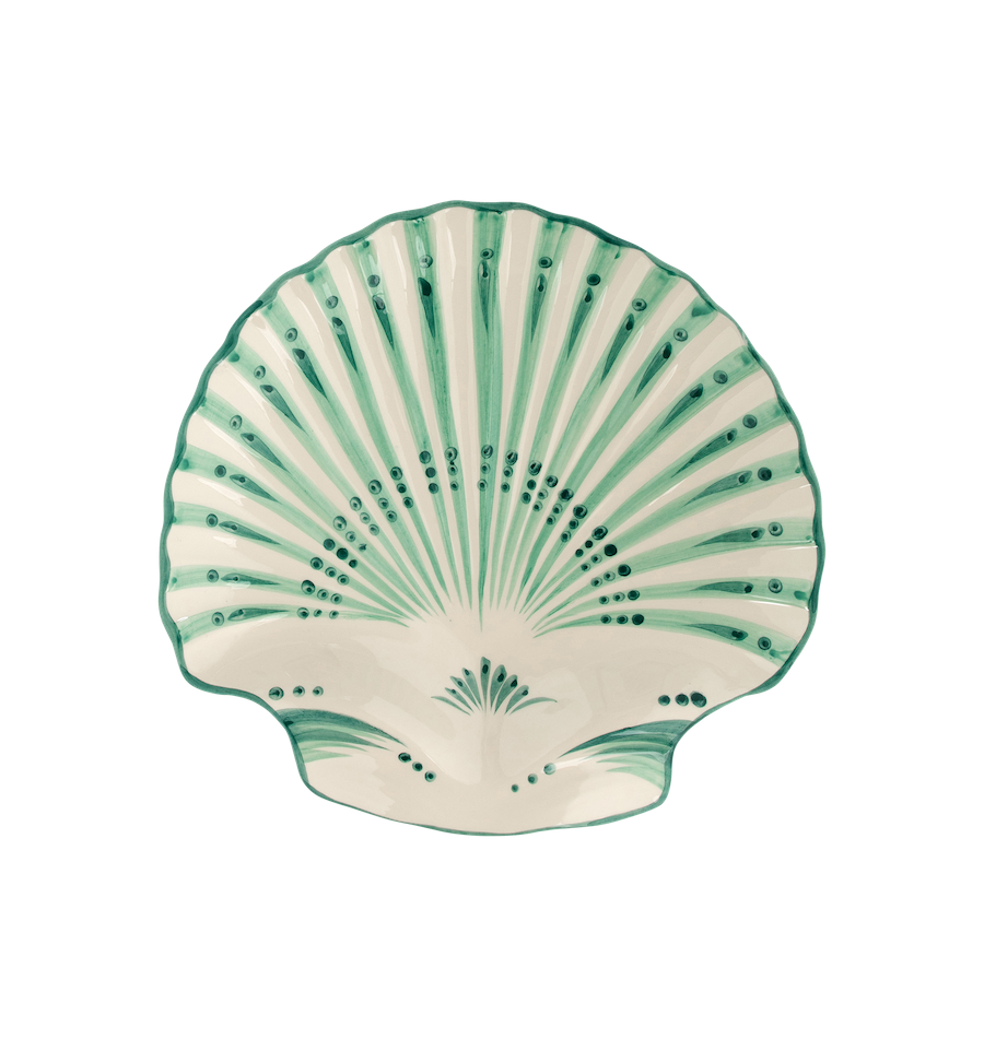 SHELL VERDE SERVING PLATTER