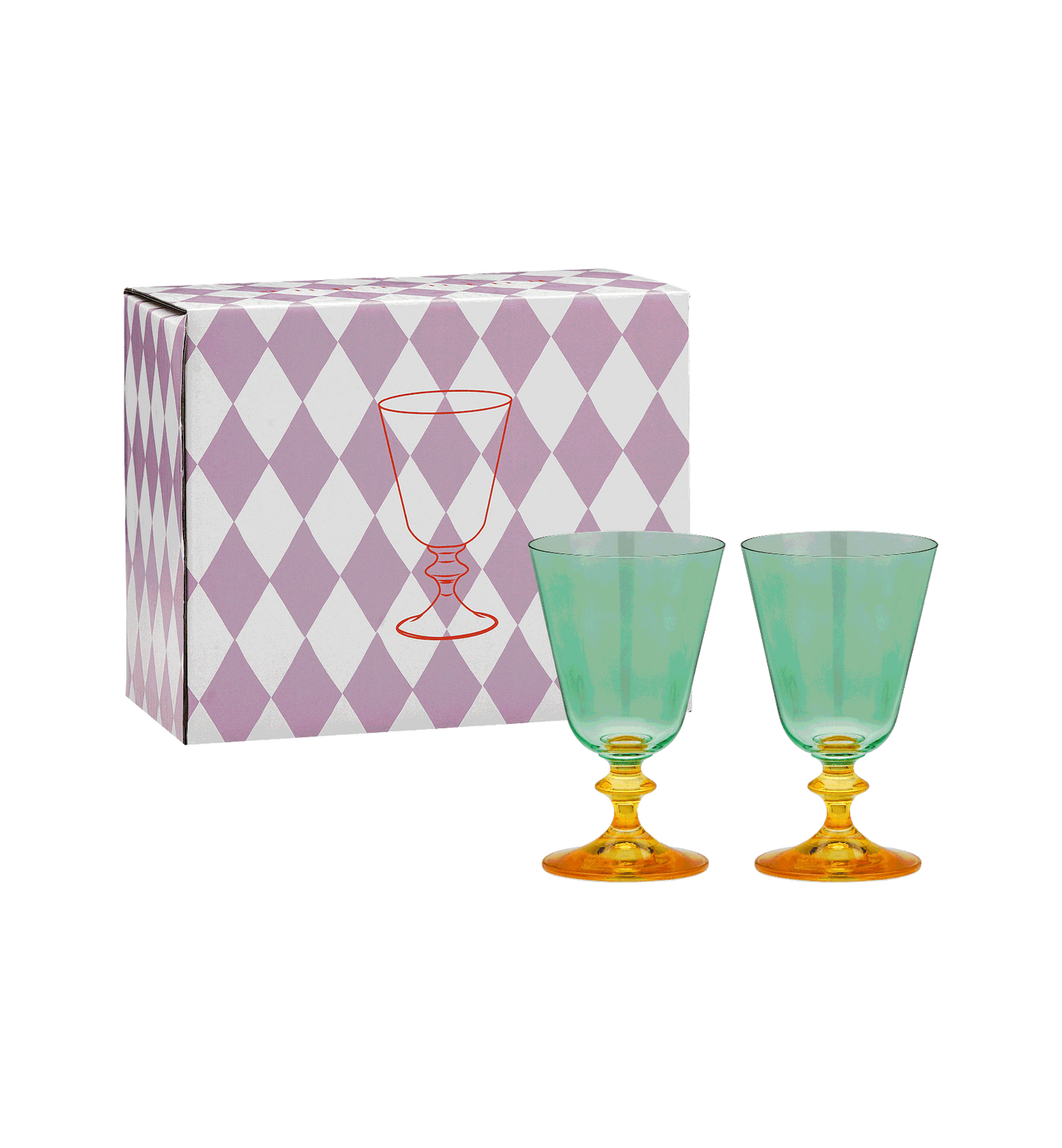 Arancia Short Wine Glass Set of 2