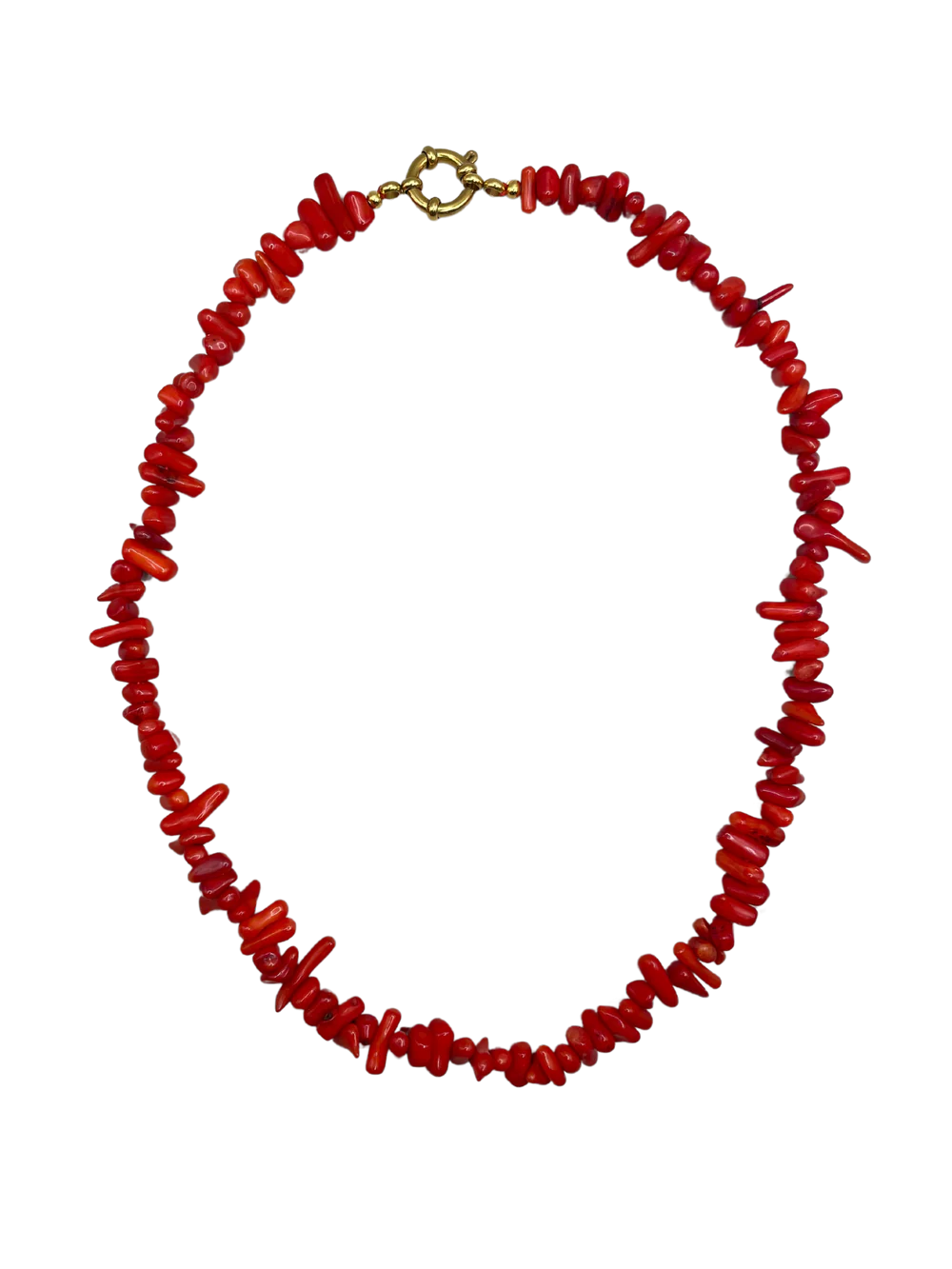 Flint Shell Necklace Red