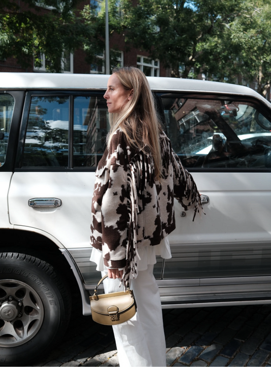 COW FRINGE JACKET