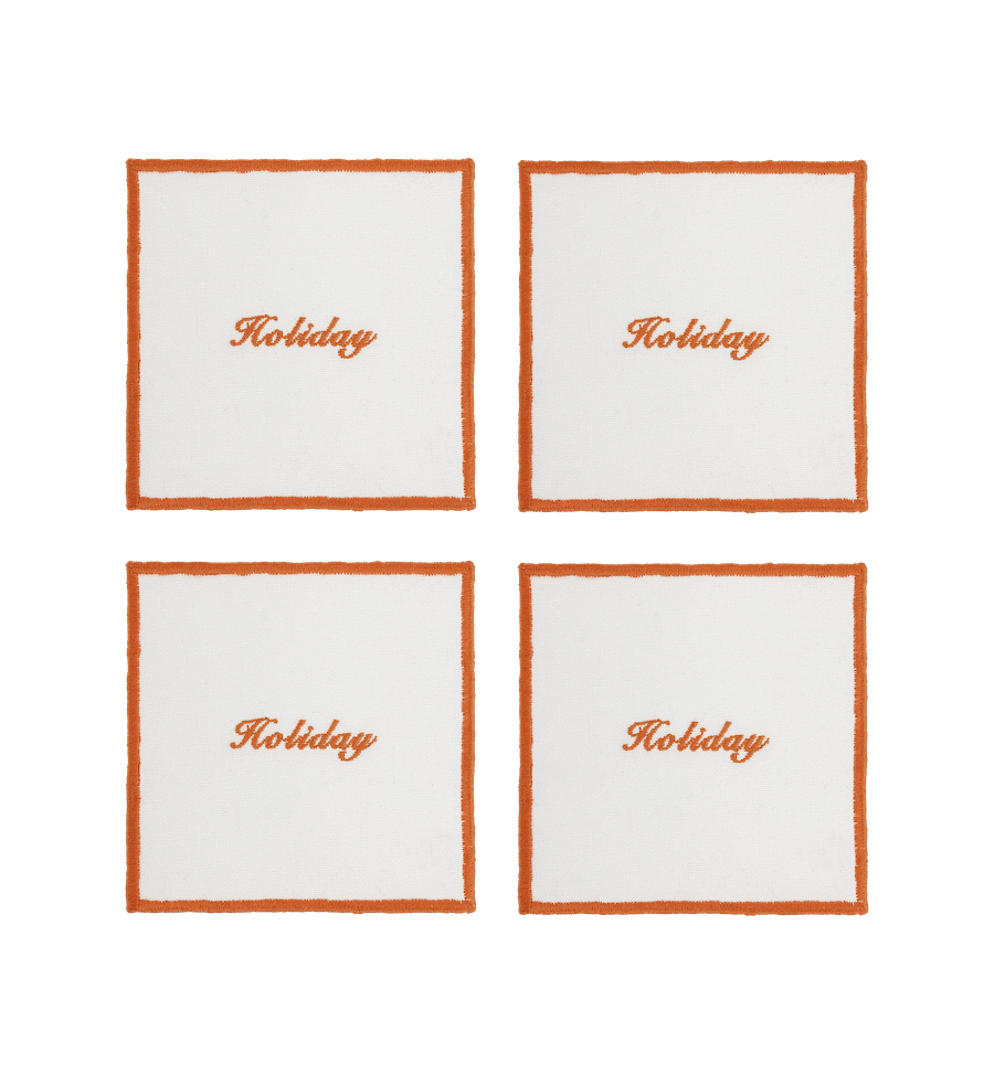 HOLIDAY COASTER SET OF 4