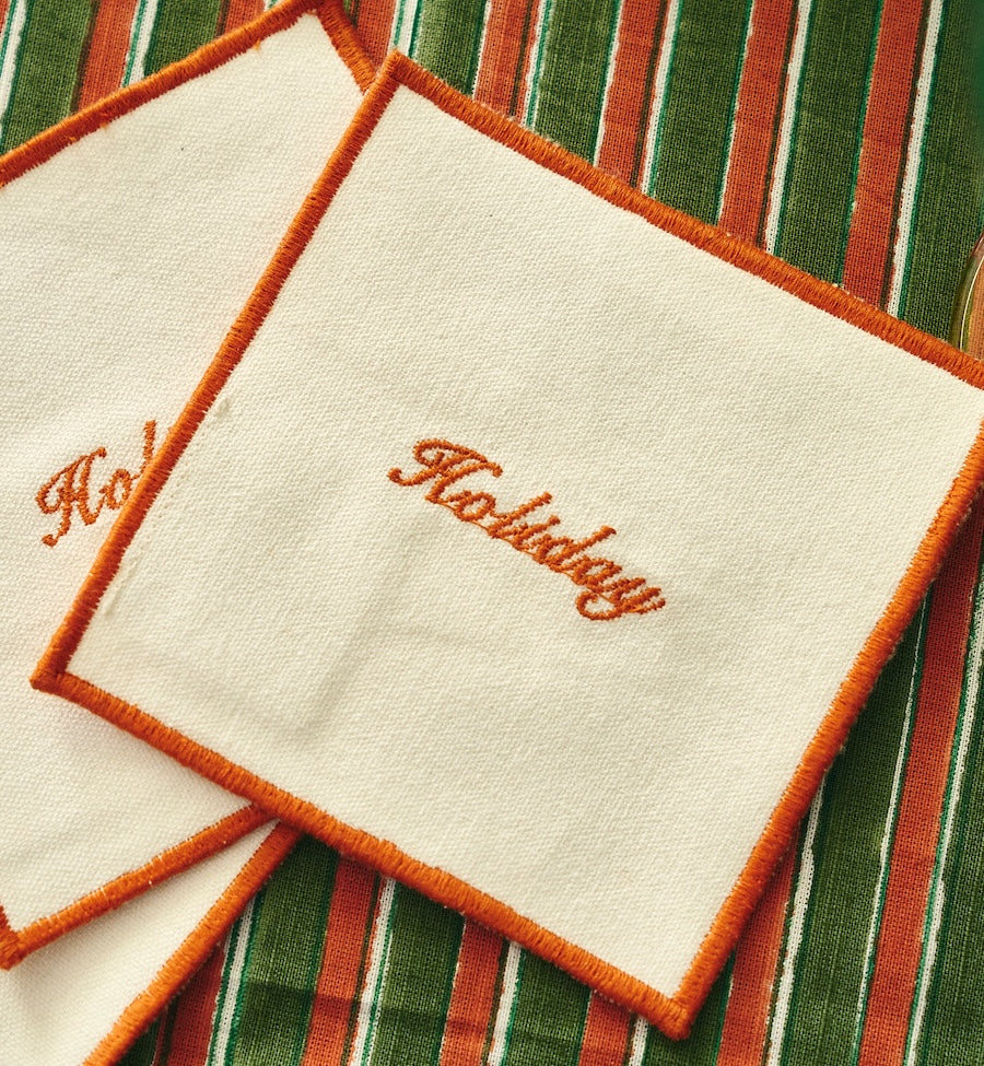 HOLIDAY COASTER SET OF 4