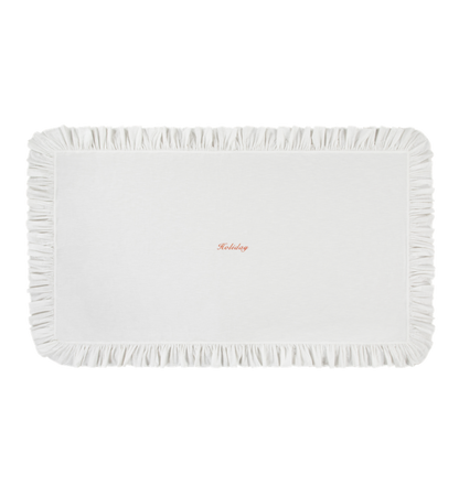 HOLIDAY RUFFLE TABLECLOTH