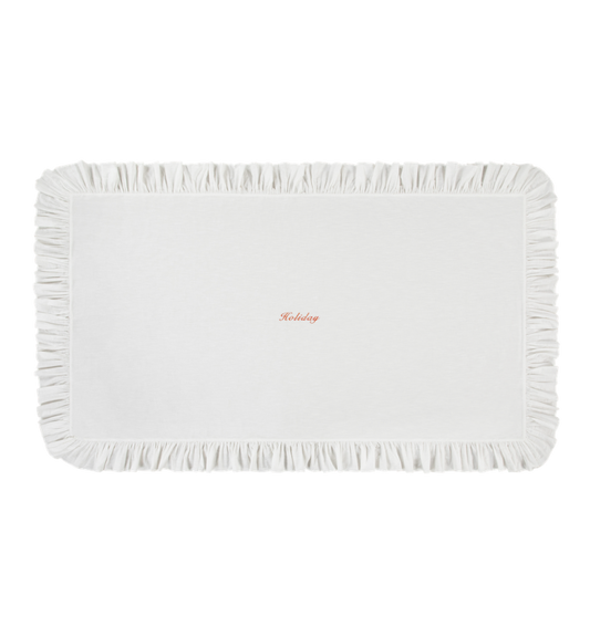 HOLIDAY RUFFLE TABLECLOTH