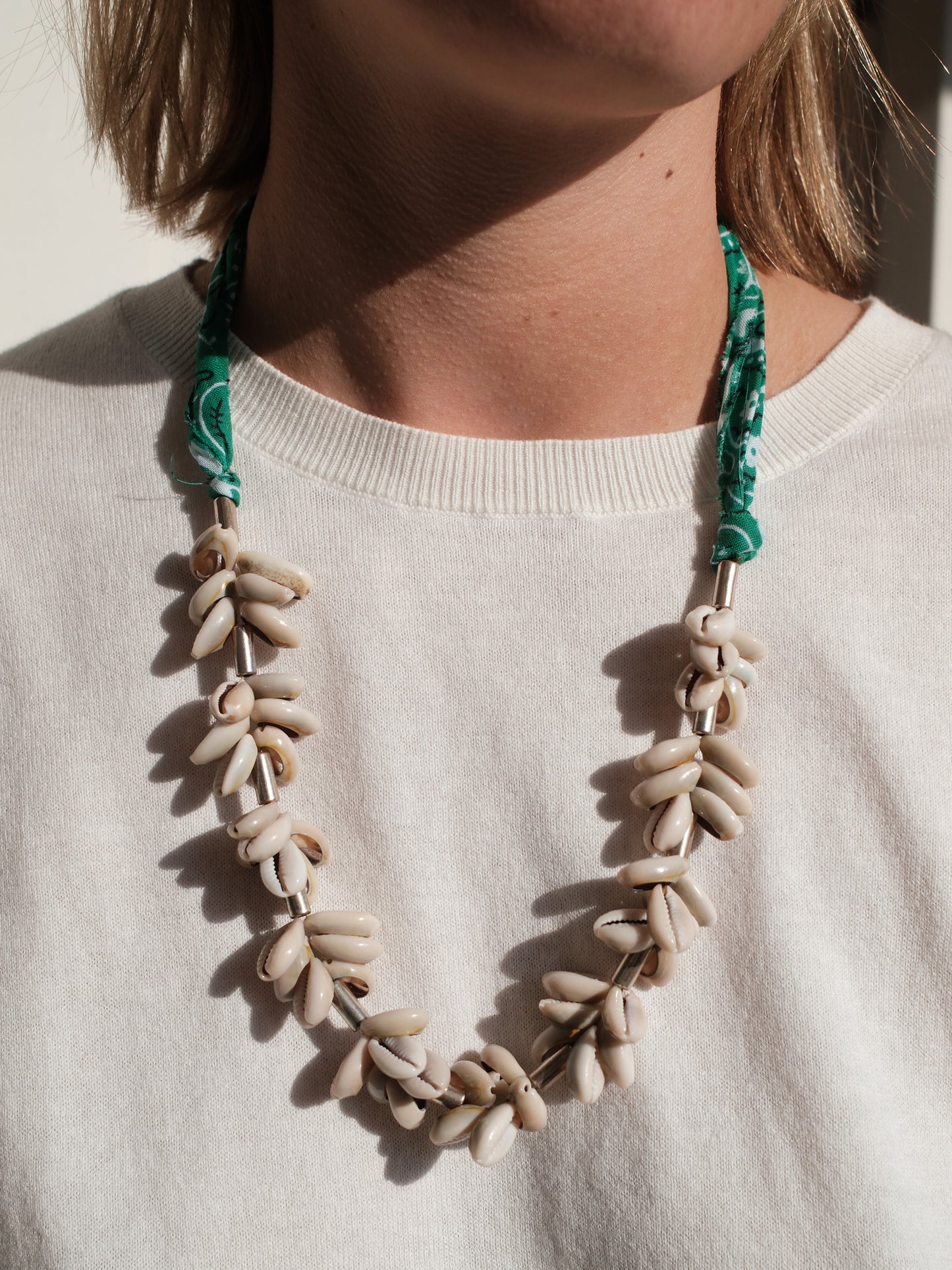 SHELL & BANDANA NECKLACE
