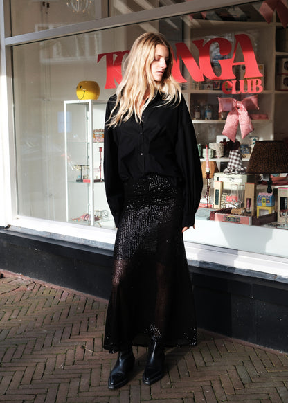 SEQUIN MAXI SKIRT