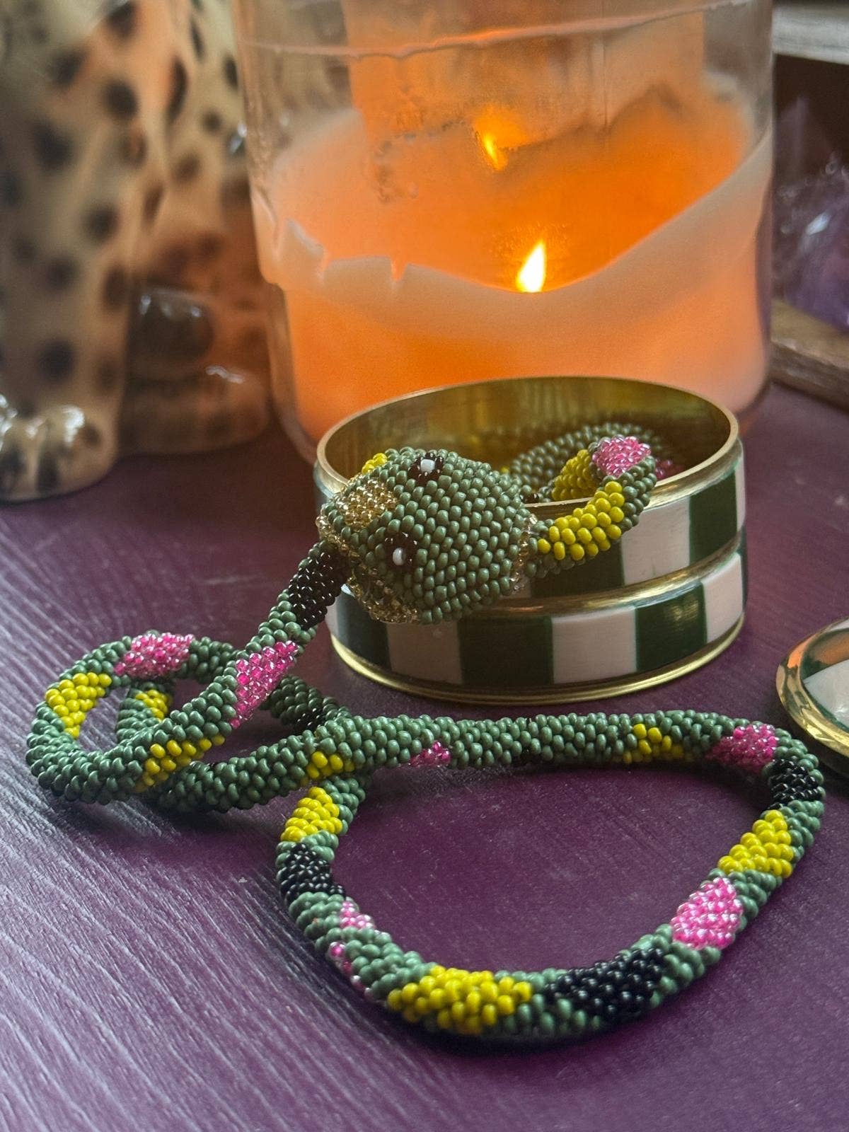 SNAKE IN BOX NECKLACE