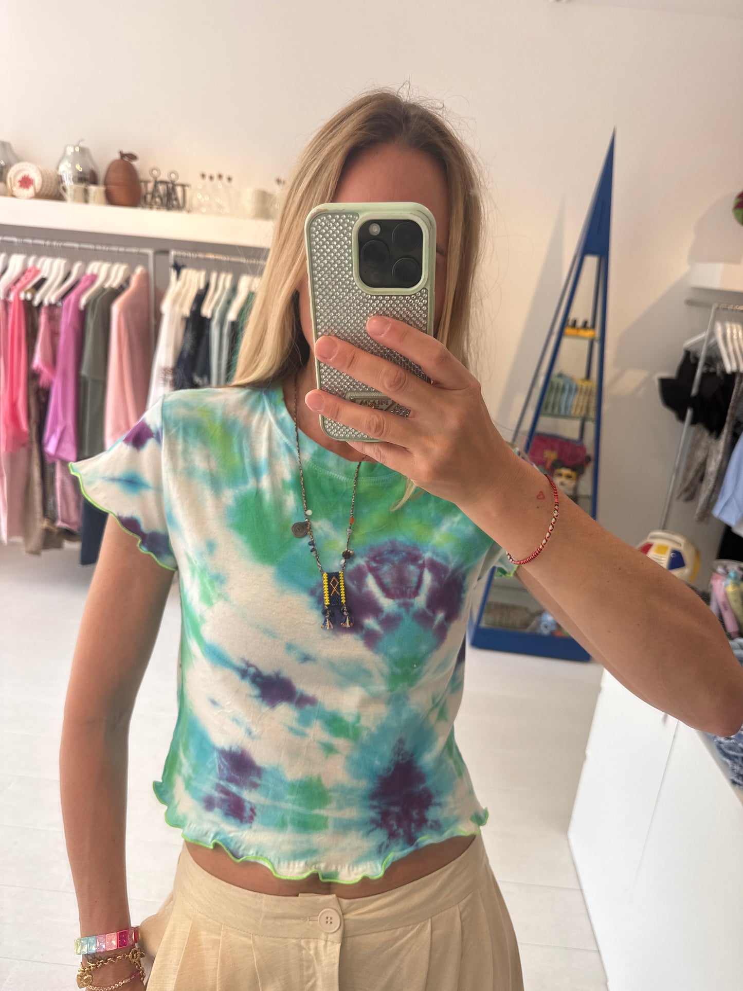 VINTAGE TIEDYE TOP (blue)