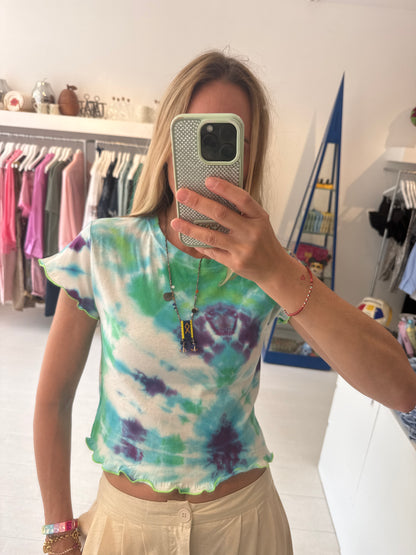 VINTAGE TIEDYE TOP (blue)