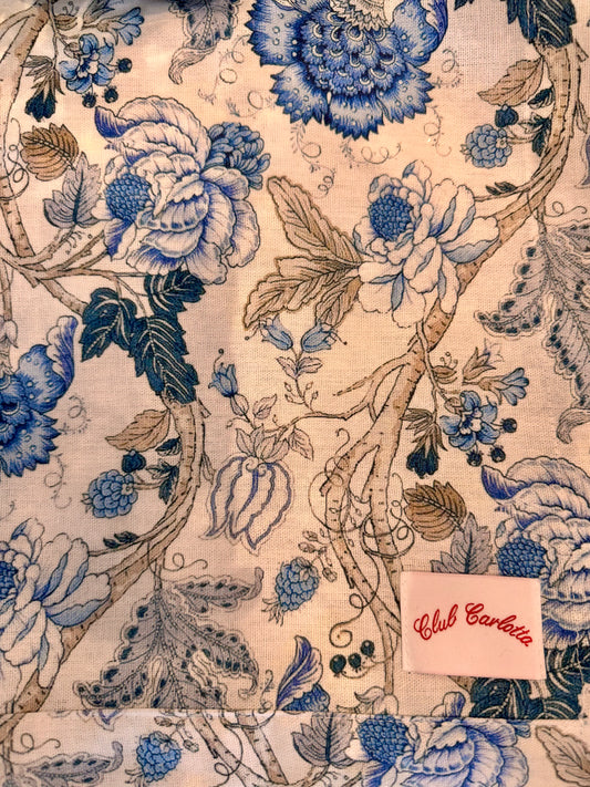 Club Carlotta Tony Tablecloth Blue Flowers