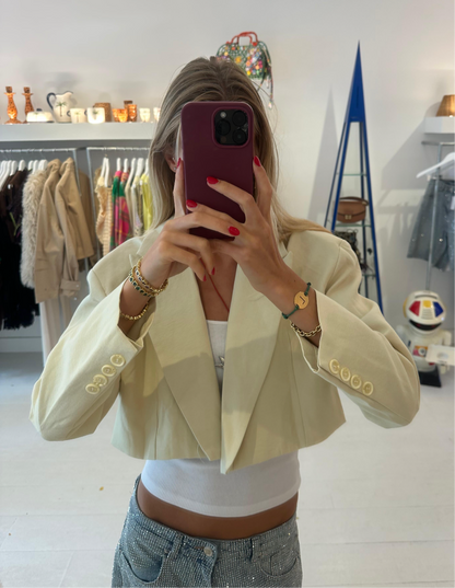 BLAZER CROP YELLOW