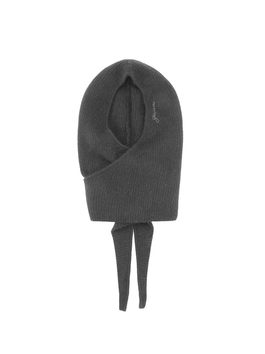 Black Soft Wool Balaclava