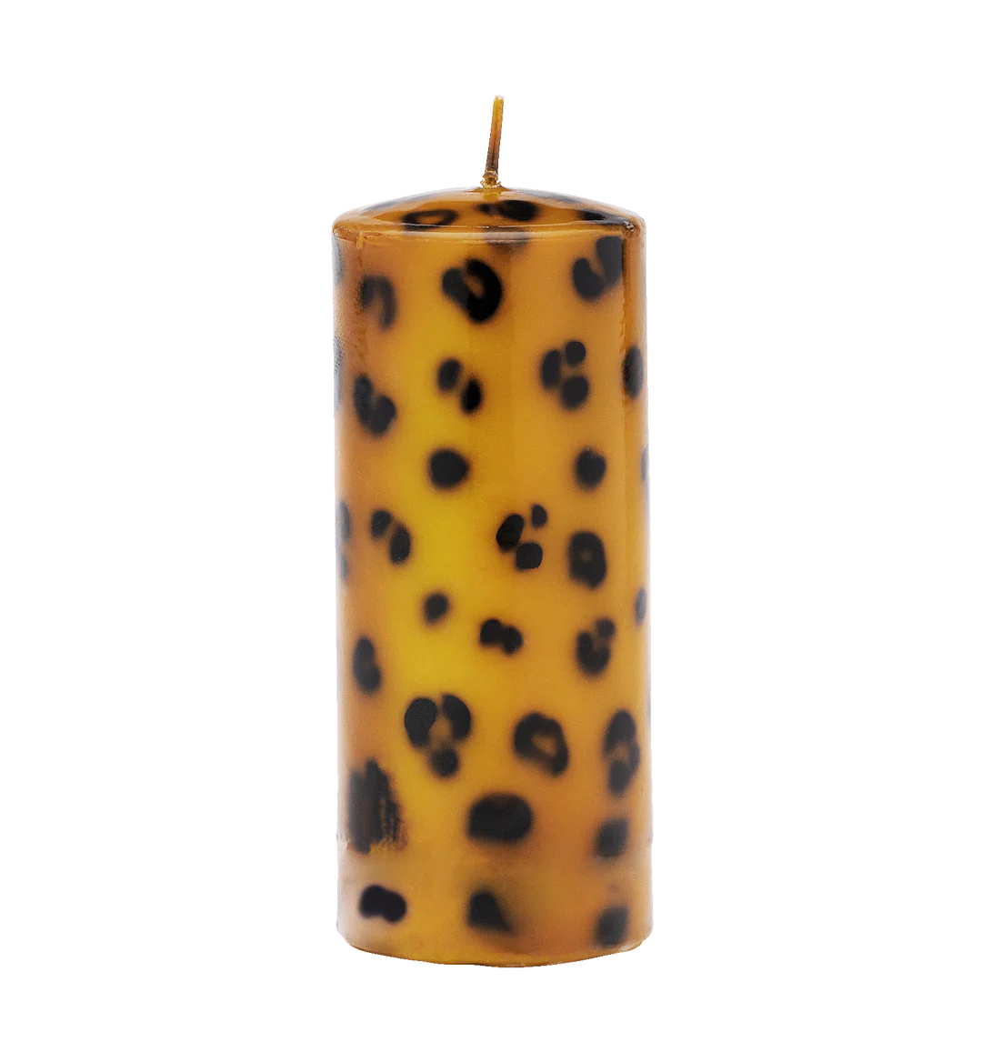 Leopard Print Pillar Candle