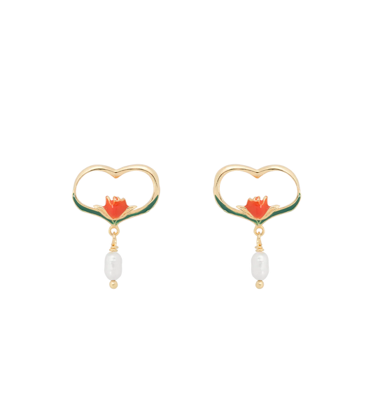 Mystical Flower Stud Earrings