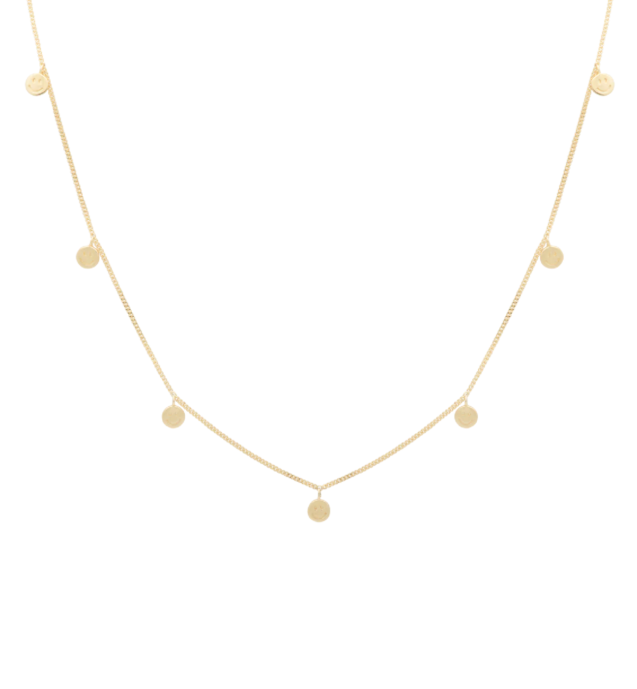 Happy Smile Necklace Goldplated