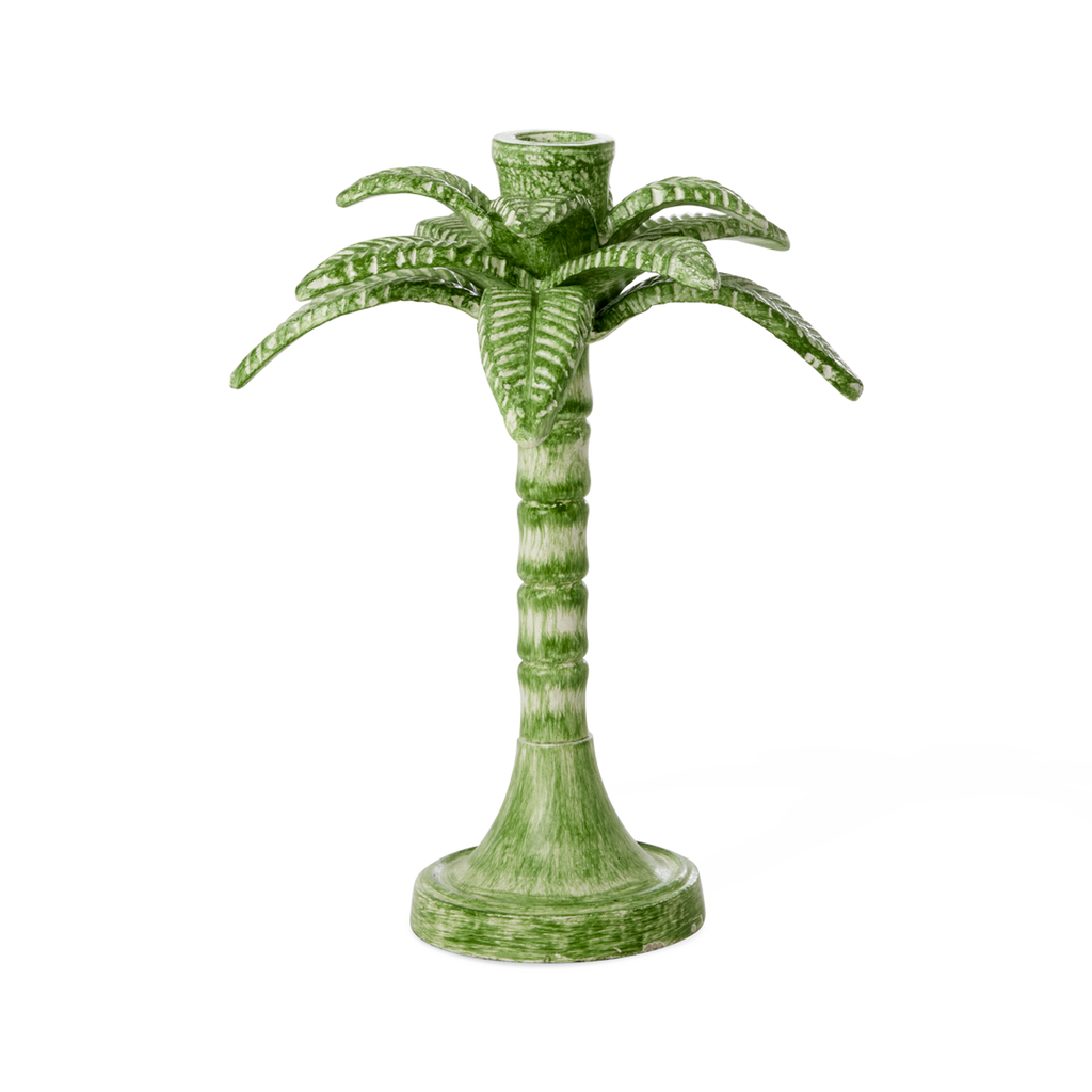 Rice Large Palm Tree Candle Holder