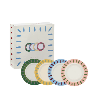 DREAMY BREAKFAST PLATE SET OF 4