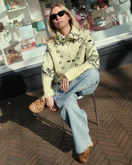 PAISLEY CARDIGAN YELLOW