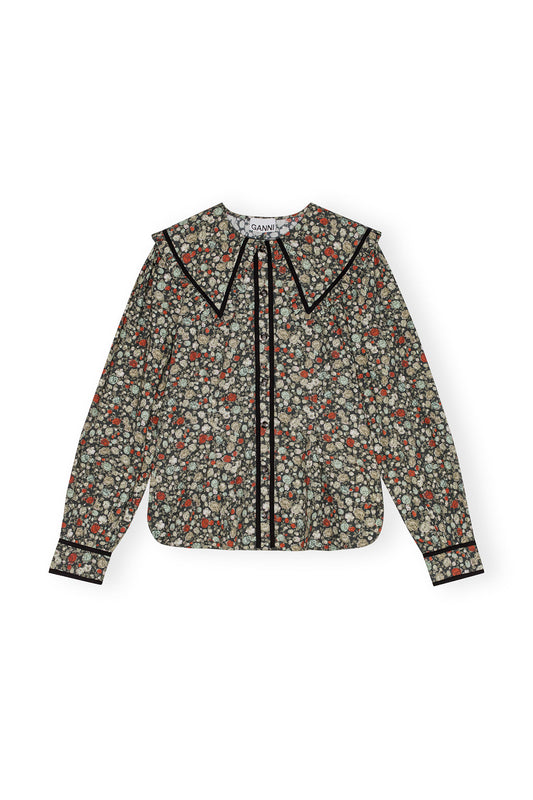 Floral Printed Cotton Shirt