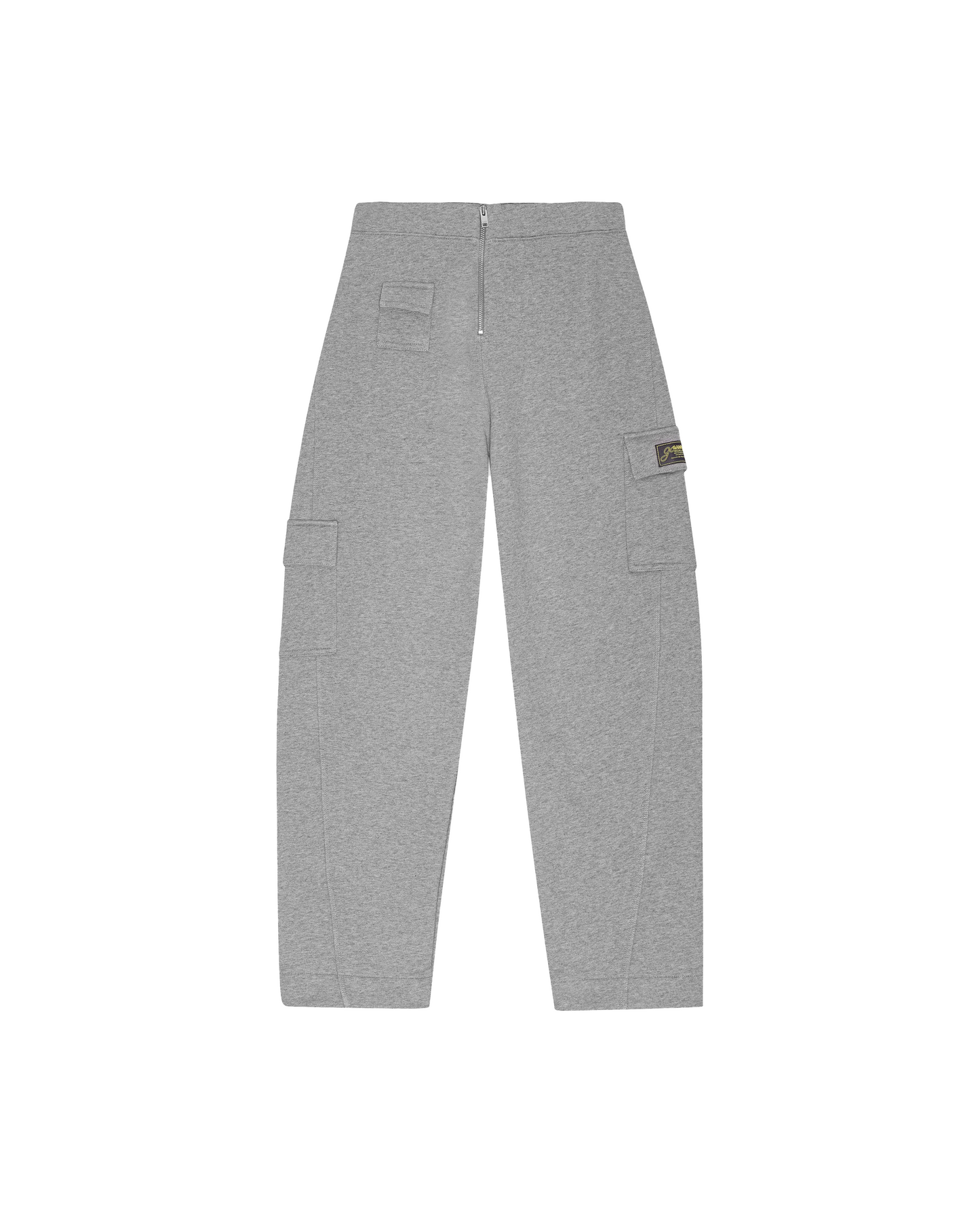 Grey Heavy Terry Curved Trousers