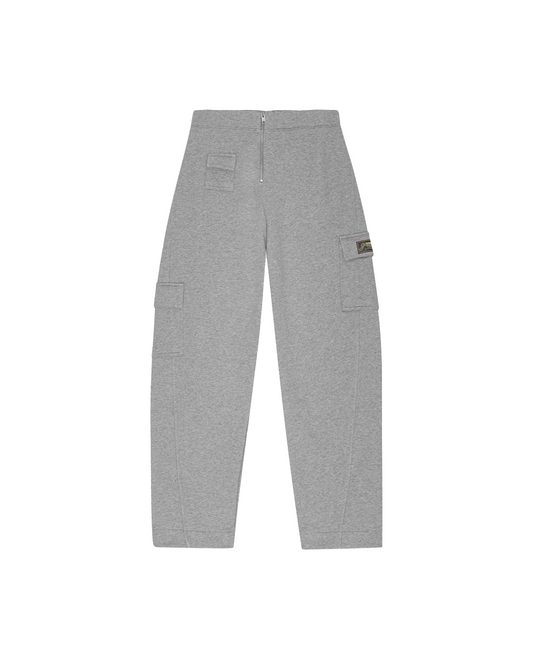 Grey Heavy Terry Curved Trousers