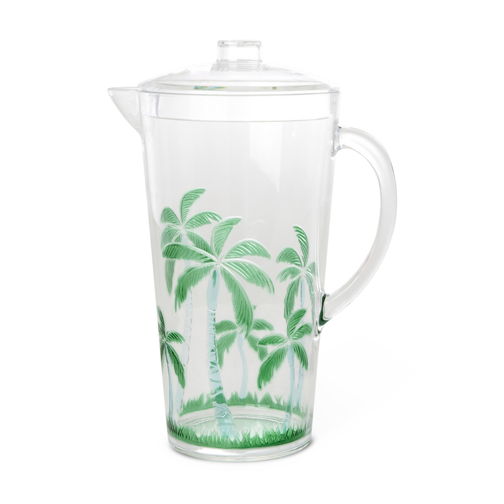 Rice Acrylic Jug Clear - Palm Tree