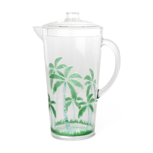 Rice Acrylic Jug Clear - Palm Tree