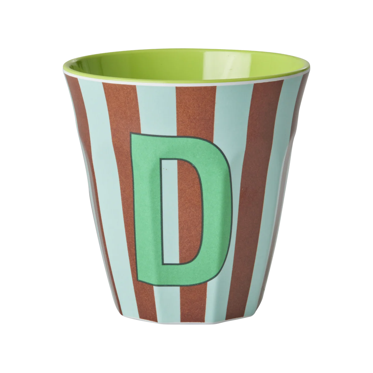 Rice Melamine Alphabet Cup Striped