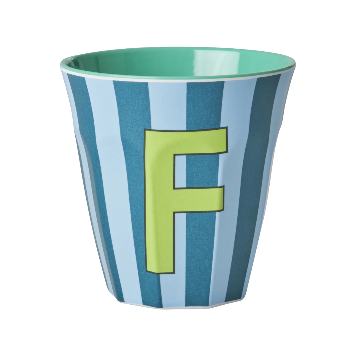 Rice Melamine Alphabet Cup Striped