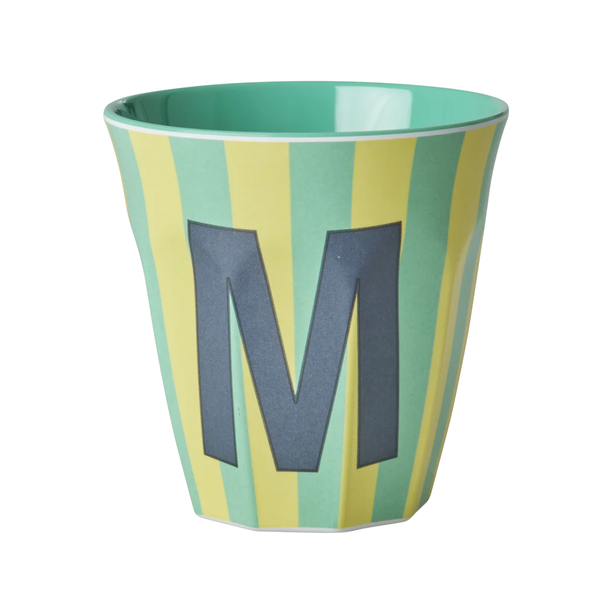 Rice Melamine Alphabet Cup Striped