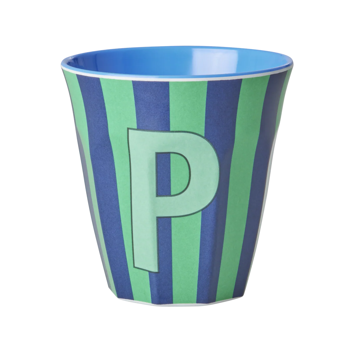 Rice Melamine Alphabet Cup Striped