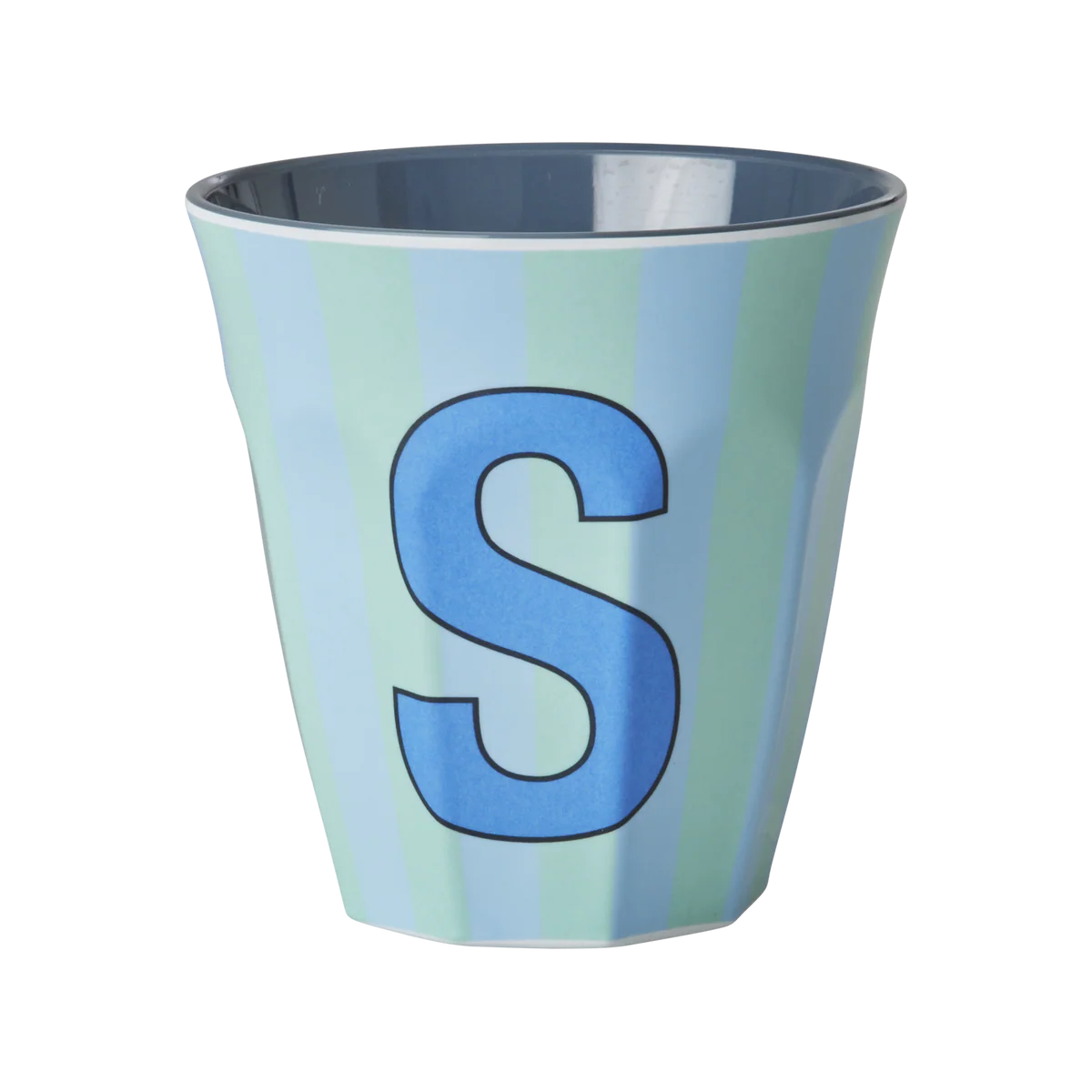 Rice Melamine Alphabet Cup Striped