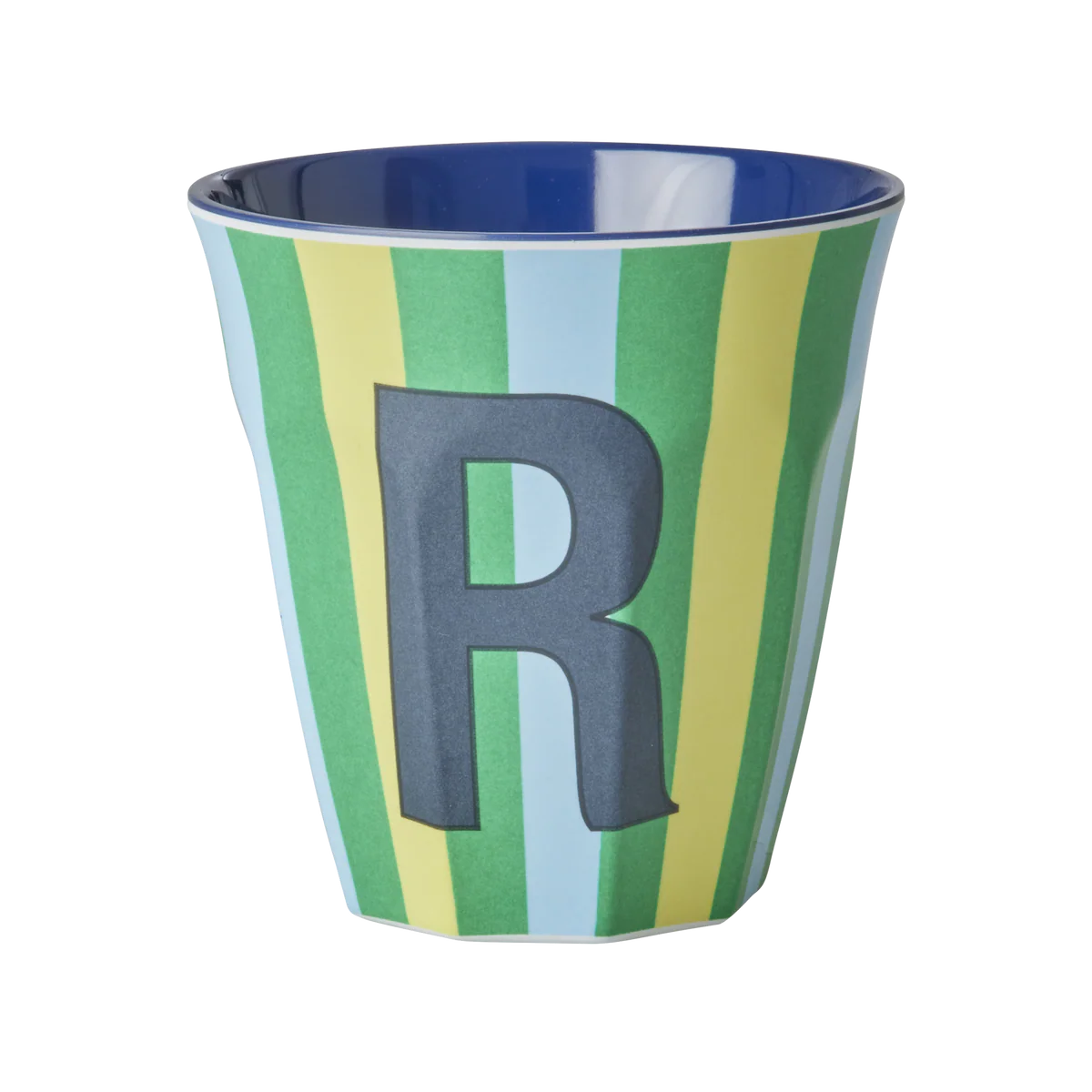 Rice Melamine Alphabet Cup Striped