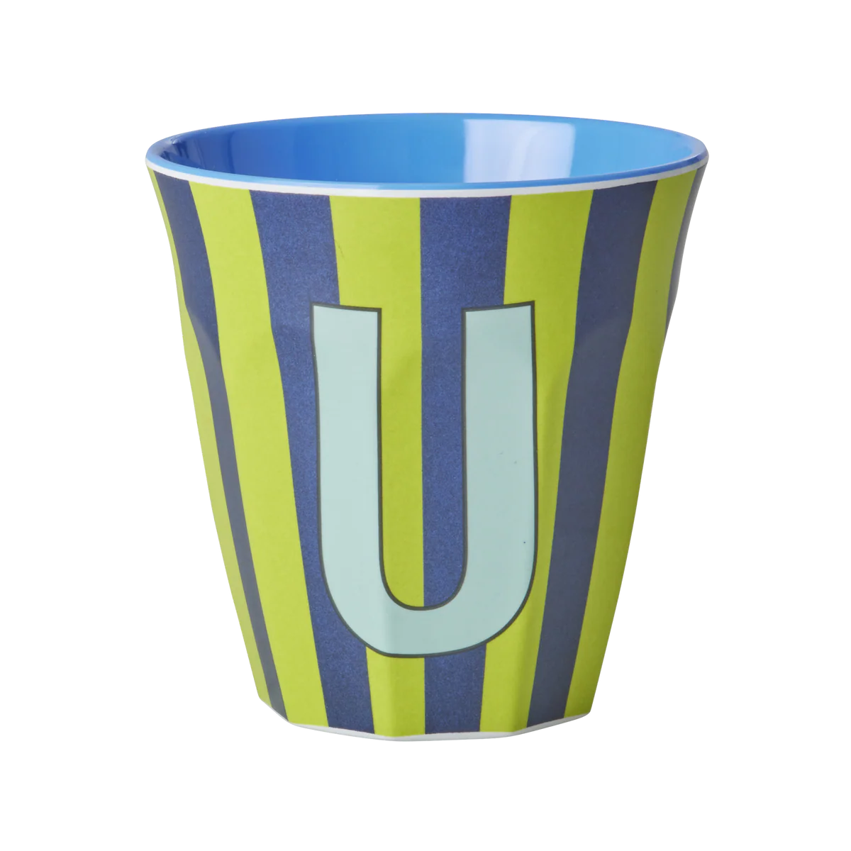 Rice Melamine Alphabet Cup Striped