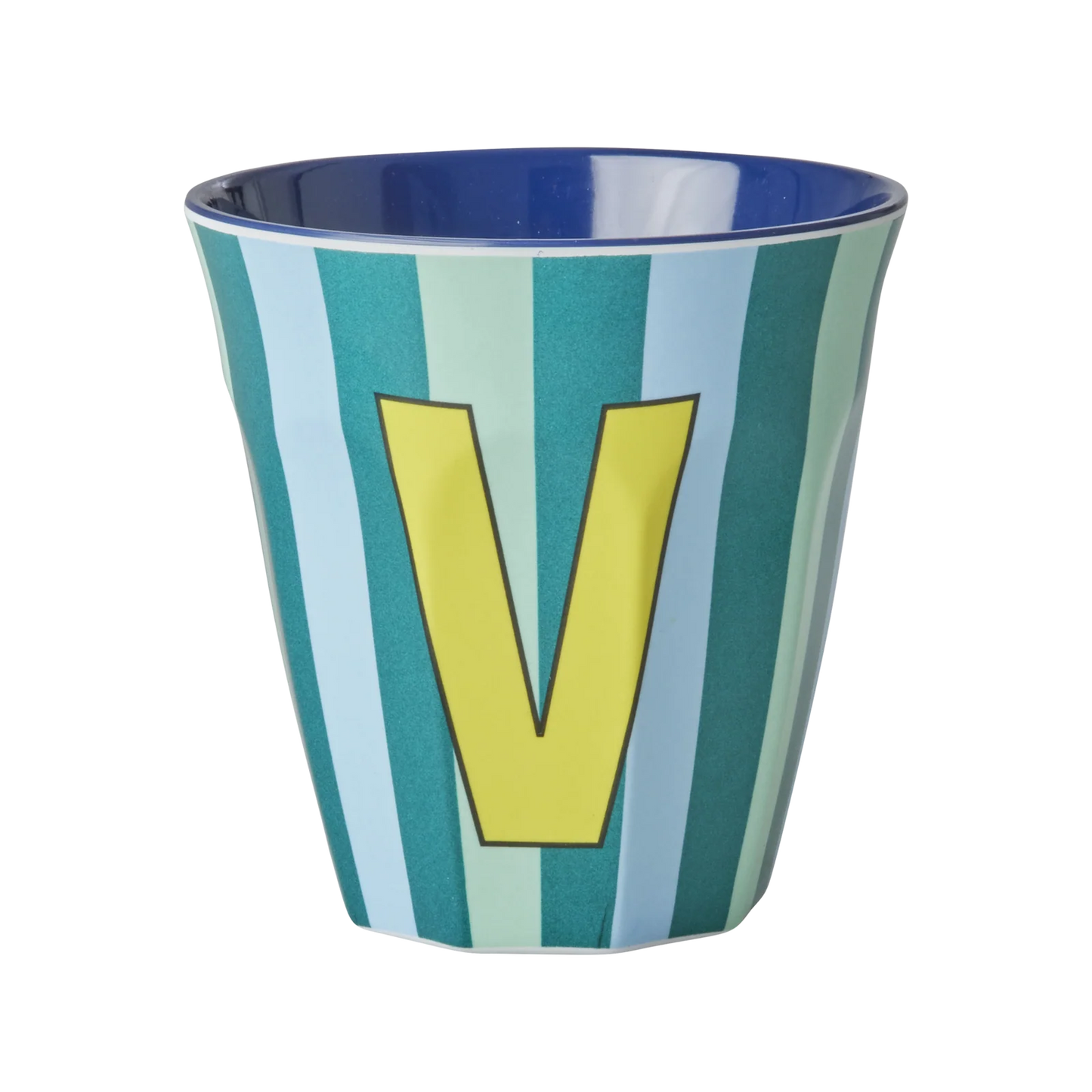 Rice Melamine Alphabet Cup Striped