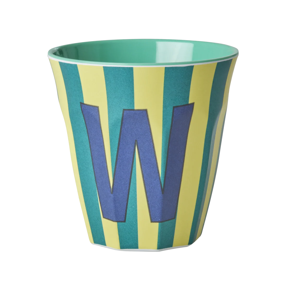 Rice Melamine Alphabet Cup Striped