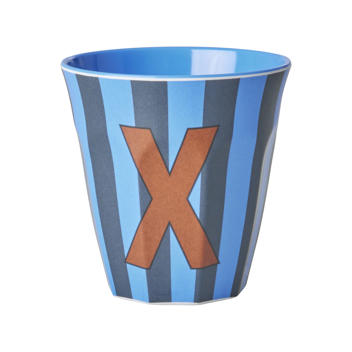 Rice Melamine Alphabet Cup Striped