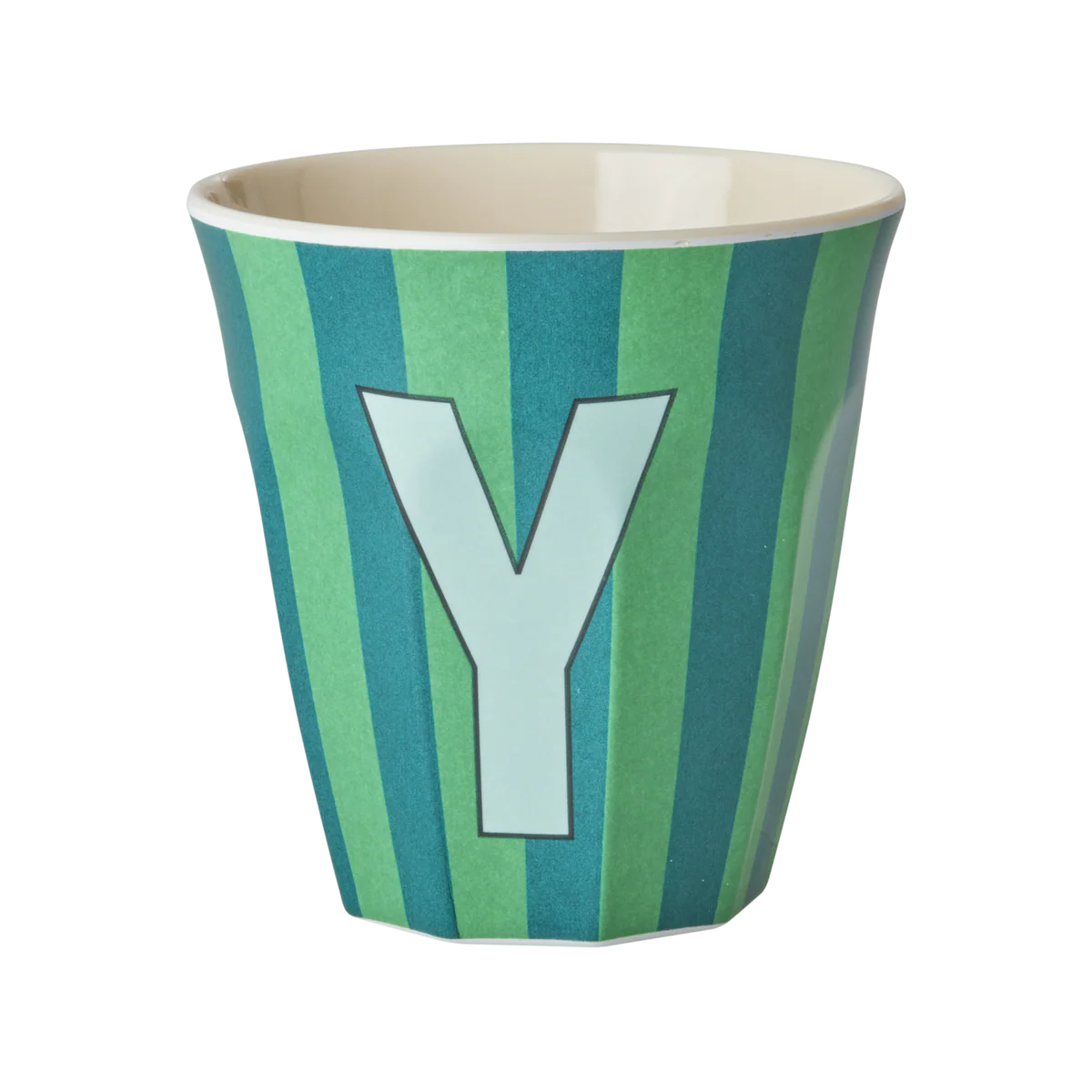 Rice Melamine Alphabet Cup Striped