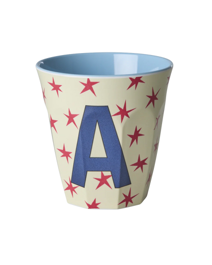 Rice Melamine Alphabet Cup Stars