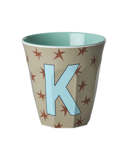 Rice Melamine Alphabet Cup Stars
