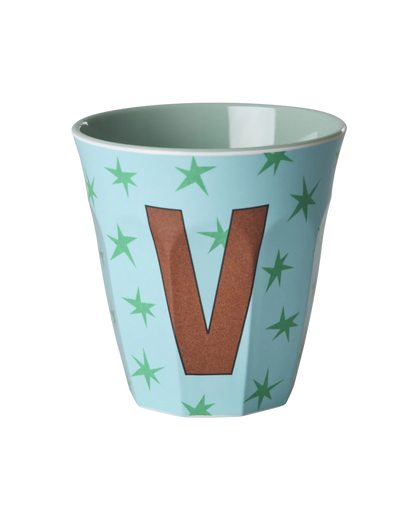 Rice Melamine Alphabet Cup Stars