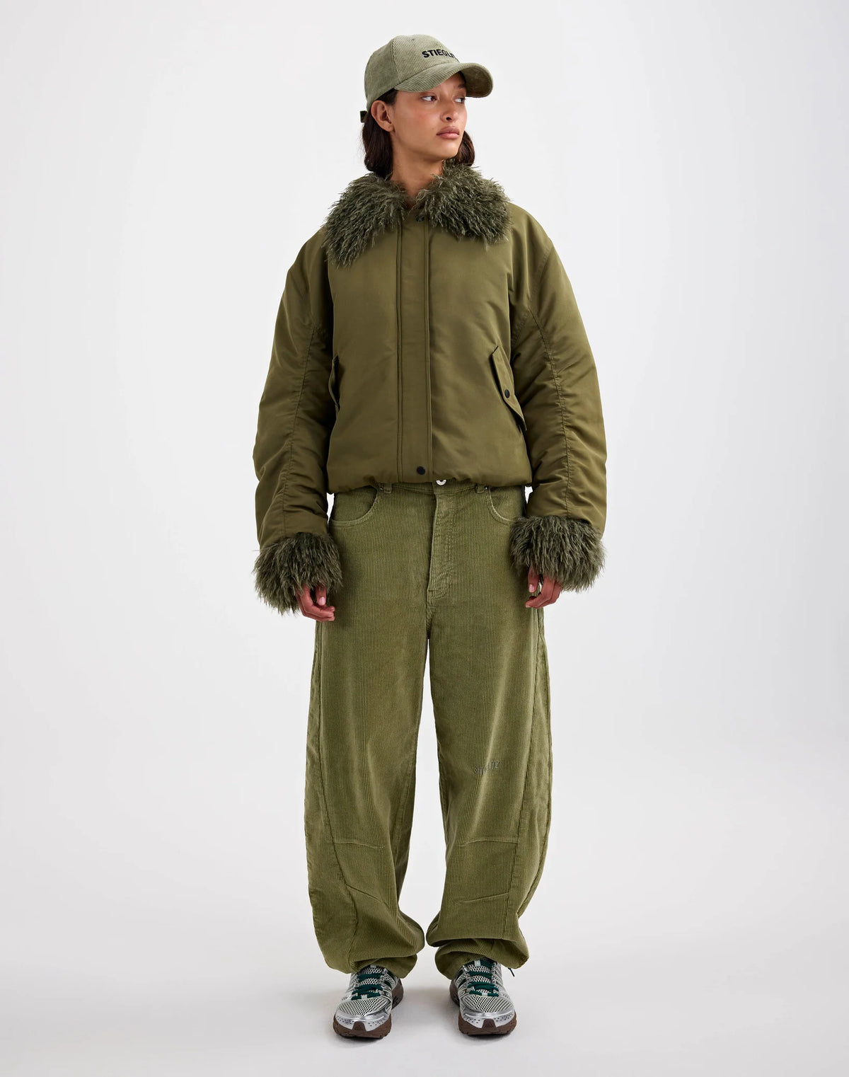NORA BOMBER JACKET | GREEN