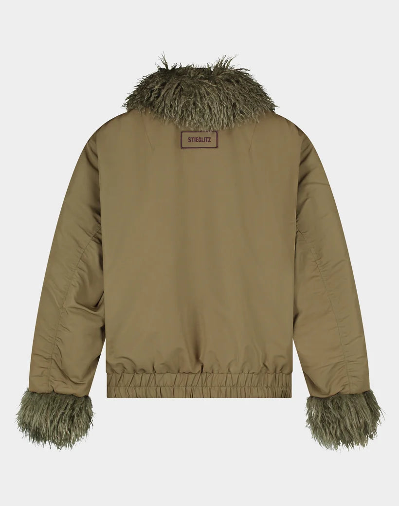 NORA BOMBER JACKET | GREEN