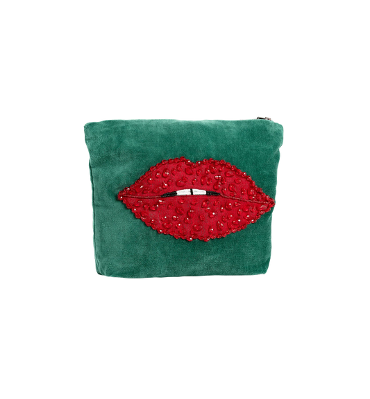 BEADED POUT WASH BAG