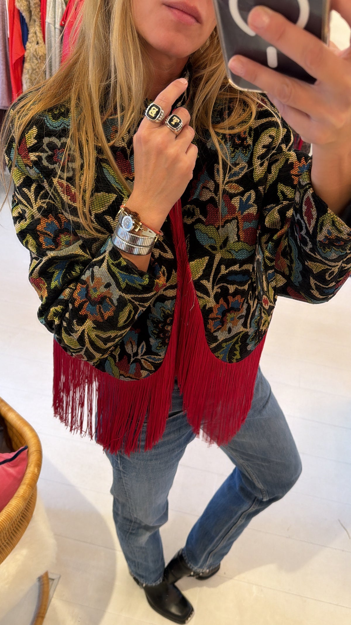 FLOWER FRINGE BLAZE