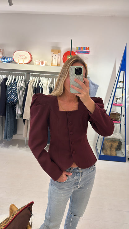 BLAZER POF BURGUNDY