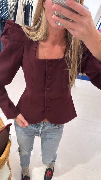 BLAZER POF BURGUNDY