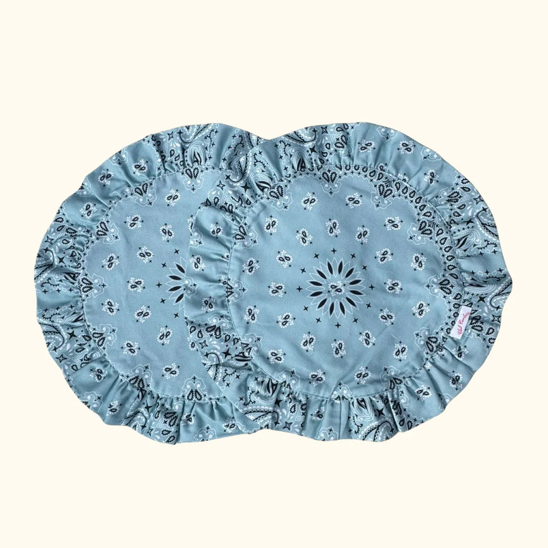 SET OF 2 BLUE PLACEMATS