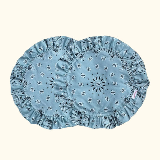 SET OF 2 BLUE PLACEMATS