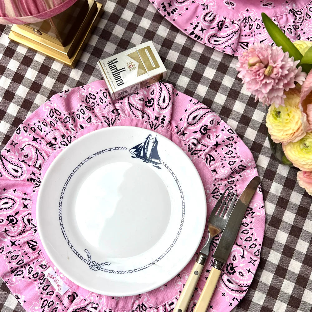 SET OF 2 PINK PLACEMATS